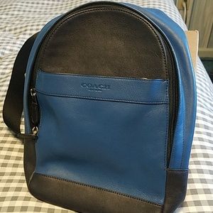 FUN. Blue Coach sling bag.